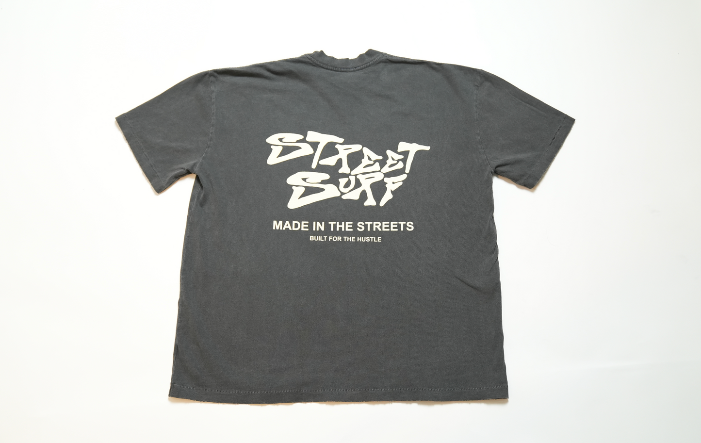 DISTRESSED TEE - S T R E E T   S U R F - " Made In The Streets"